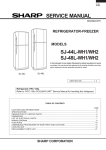 Sharp SJ-44L-WH2 Service manual