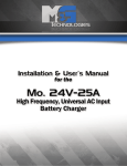 M&G 24V-25A User`s manual