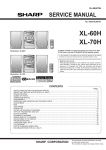 Sharp X-70H Service manual