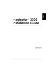 Minolta MAGICOLOR 3300 Installation guide