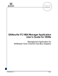 Qlogic SANsurfer FC HBA Manager User`s guide