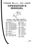 Simplicity 1695395 Operator`s manual