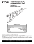 Ryobi RJ150V-01 Operator`s manual