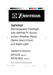 Emerson RP3228 Owner`s manual