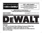 DeWalt DWS782 Instruction manual