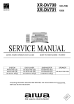 Aiwa XR-DV700 Service manual