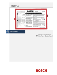 Bosch D2071A Installation guide