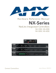 AMX NX-2200 Hardware reference guide