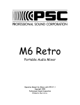 PSC M6 Retro Specifications