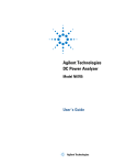 Agilent Technologies N6705 User`s guide