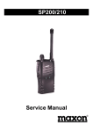 Maxon SP200 Service manual