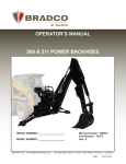Bradco 509 Operator`s manual