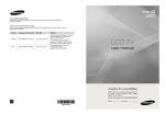 Samsung LN40A450C1D User manual