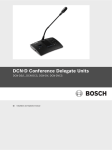 Bosch DCN-DV Technical data