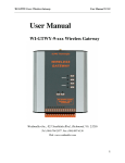 Weidmuller WI-GTWY-9 User manual