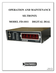 SILTRONIX 1011B Specifications