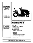 Craftsman 944.601892 Owner`s manual