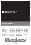 Blomberg DW 24100 B Installation manual