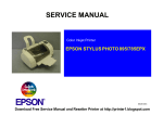 Epson 785EPX - Stylus Photo Color Inkjet Printer Service manual