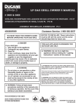 Weber 3400 LP Owner`s manual
