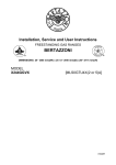 Bertazzoni X244GGVX Installation manual