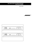 Bose 1600-VI Specifications