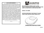 Audiovox CE150MP Operating instructions