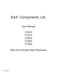 B&K CT300.3 User manual