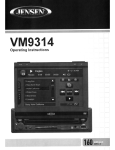 Audiovox VM9314 Operating instructions