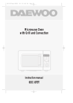 Daewoo KOC-870T Instruction manual