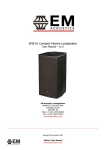 EM Acoustics EMS-118 User manual