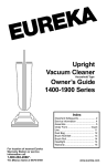 Eureka 1400-1900 Series Specifications