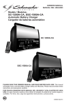 Schumacher Electric SC-1200A Operating instructions