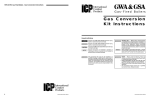 GWA & GSA Gas Conversion Kit Instructions