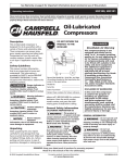 Campbell Hausfeld HX5100 Operating instructions