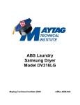 Maytag DV316LG Service manual