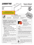 Quadra-Fire QF130 Owner`s manual