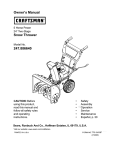 Craftsman 247.886640 Owner`s manual