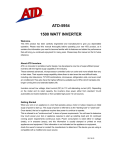 ATD Tools ?5954 Owner`s manual