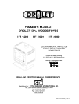 Drolet EE1200 Owner`s manual