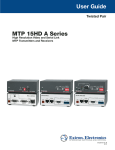Extron electronics MTP T15HD A User guide