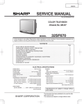 Sharp 32SF670 Service manual