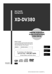 Aiwa XD-DV380 Operating instructions