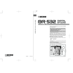 Boss BR-532 Owner`s manual