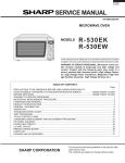 Sharp R-530EW Service manual