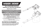 Black & Decker LSWV36 Instruction manual