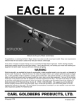 Carl Goldberg Products Eagle 2 Instruction manual