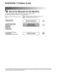 Canon FAXPHONE L170 Technical information