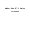eMachines E510 Series User`s guide