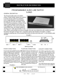 AUDIOLINE TERMINAL 2 Specifications